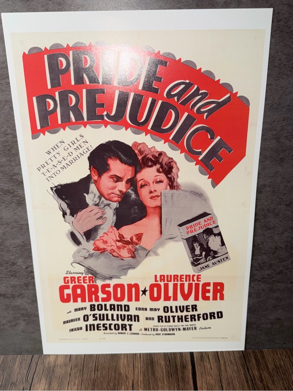 Vintage Pride and Prejudice 1940 Movie Poster Print - 11x17 Classic MGM Film Art